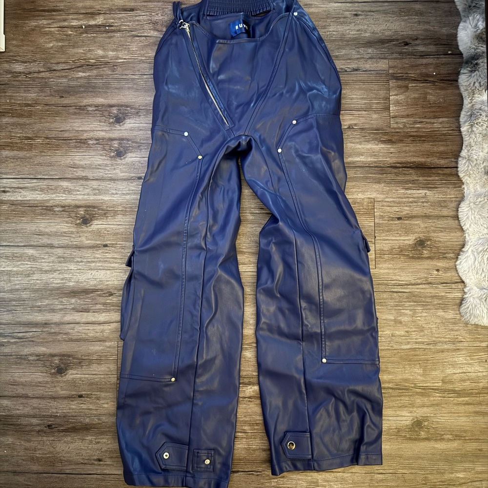 Women's Blue RUVE Cargo AMAJ Pant
